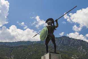 Leonidas statue, Thermopylae, Greece